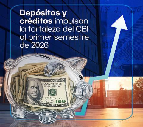Depósitos y créditos impulsan la fortaleza del CBI al primer semestre de 2026